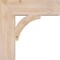 Ekena Millwork Thorton Block Smooth Bracket, Douglas Fir, 3 1/2"W x 14"D x 14"H BKT04X14X14THR05SDF - alternate 2